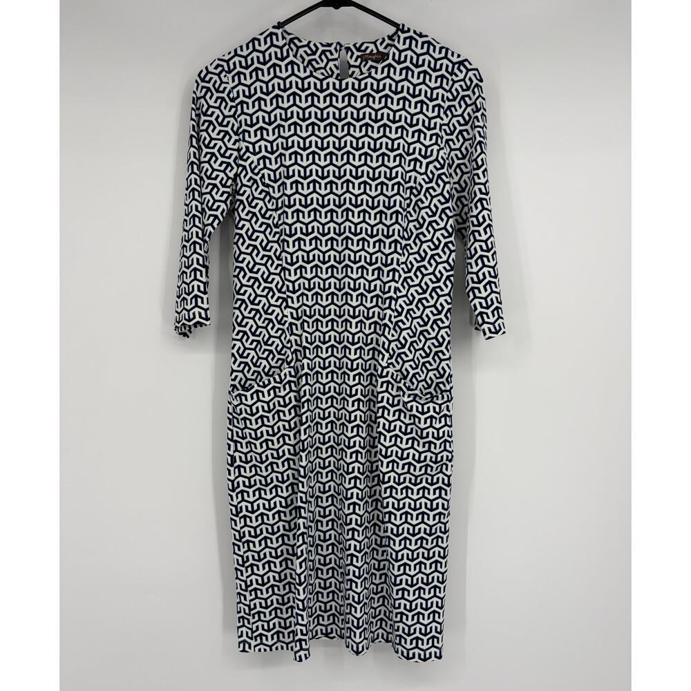 J. McLaughlin Catalina Cloth Geometric Print Sheath Dress
